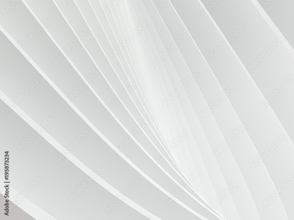 Poster abstract of white curve pattern space,perspective of future architecture