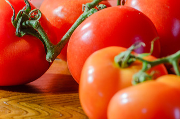 composition of cluster tomatoes