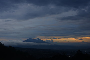 Sunset of Salak Mountain from At Ta'awun Puncak - Bogor, Indonesia