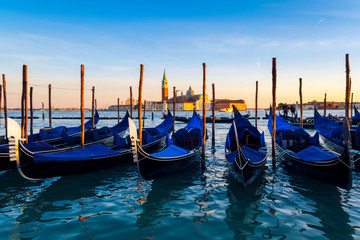Naklejka premium Sunset in Venice. Italy