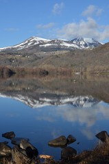 Lac Chambon avec Puy de Sancy, Auvergne, France