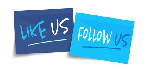 Like us and follow us
