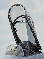 Fototapeta na wymiar Fighter jet cockpit
