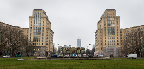 Buldings in Strausberger Platz, Berlin, Germany