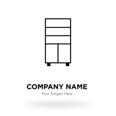 Furniture company logo design template, Business corporate vector icon