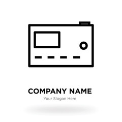 Microwave company logo design template, Business corporate vector icon