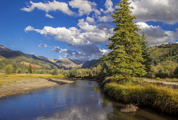Fototapeta premium San Miguel River Near Telluride, Colorado.