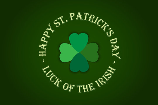 Template Design banner on St. Patrick's Day. 3d effect clover. Simple banner for the site, shop, magazine promotions. Banner with place for text.