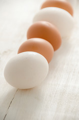 Eggs. Fresh chicken eggs ready for cooking. Healthy food.
