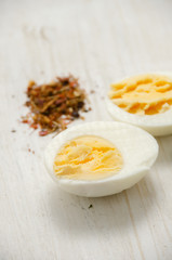 Eggs. Fresh chicken eggs ready for cooking. Healthy food.