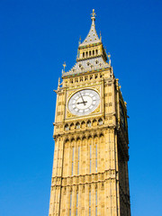 Fototapeta na wymiar Big Ben clock tower in London
