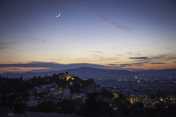 sunset over athens greece © vlad