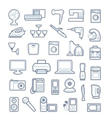 Home appliances. Vector illustration