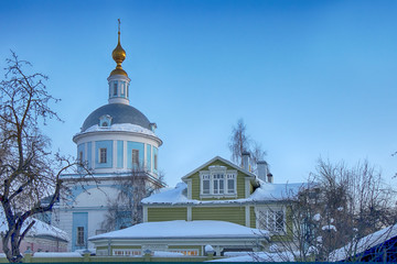 A sample of vintage modern wooden architecture. The city manor.