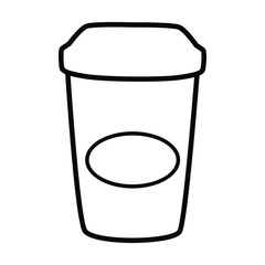 fast drink line simle icon