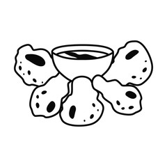 fast food line simle icon