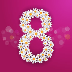 8 march, International Women s Day Card, Banner, Poster, Greeting