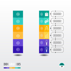 Vector business template for presentation. Concept for infographic.