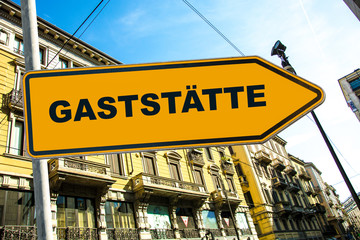 Obraz premium Schild 285 - Gaststätte