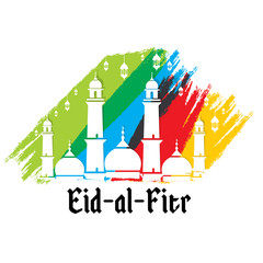 Obraz premium szczęśliwy eid mubarak pozdrowienie projekt