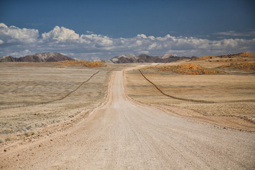 Road in the Namib Naukluft National Park in Namibia