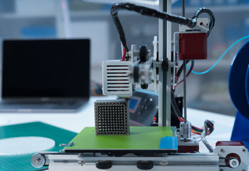 Sample metamaterial manufactured by 3d printing