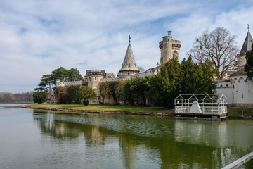 Fototapeta premium Franzensburg, Schlösser von Laxenburg, Winter 2018