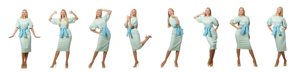 Woman in fashion clothing concept