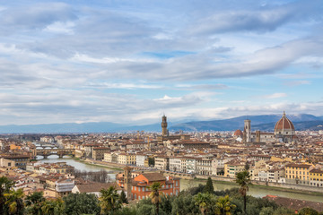 Fototapeta na wymiar Panorama Florenz, Toskana, Italien