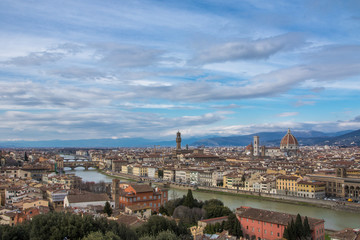 Fototapeta na wymiar Stadtbild Panorama Florenz, Toskana, Italien