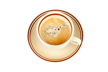 cup of coffee isolated