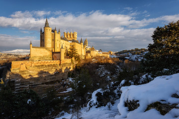 Alcazar de Segovia nevado