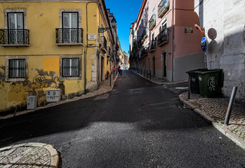 Fototapeta na wymiar Streets of the city of Lisbon. Portugal.