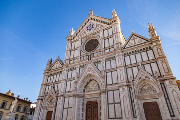 Fototapeta na wymiar Basilica di Santa Croce in Florence, Tuscany, Italy