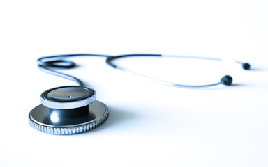 Stethoscope on white background