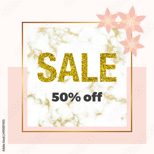 cover placard white golden marble or stone texture and pink placard templates