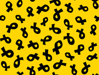 Aid ribbon logo. Vector drawing