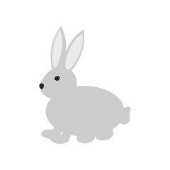 Fototapeta na wymiar rabbit icon. vector sign symbol on white background