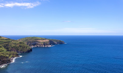 Fototapeta na wymiar Sao Miguel Island and Atlantic sea, Azores Portugal