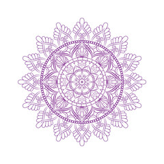 Flower Mandala. Vintage decorative elements. Oriental pattern, vector illustration. Islam, Arabic, Indian, moroccan,spain, turkish, pakistan, chinese, mystic, ottoman motifs. Coloring book page