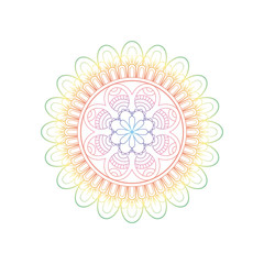 Flower Mandala. Vintage decorative elements. Oriental pattern, vector illustration. Islam, Arabic, Indian, moroccan,spain, turkish, pakistan, chinese, mystic, ottoman motifs. Coloring book page