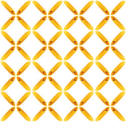 Fototapeta premium Italian cuisine penne pasta food pattern watercolor illustration