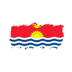 Kiribati flag, vector illustration
