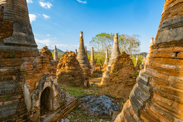 Indein Pagodas Inle Lake Myanmar