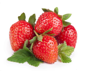 Closeup shot of fresh strawberries