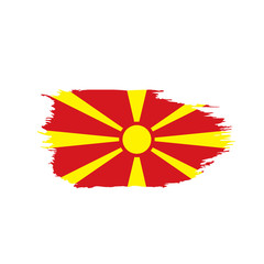Obraz premium Macedonia flag, vector illustration