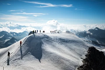 Naadloos Fotobehang Airtex Mount Everest bergtocht