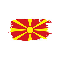 Macedonia flag, vector illustration