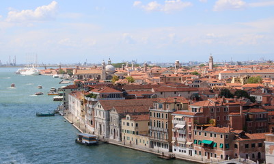 Fototapeta na wymiar les toits de Venise
