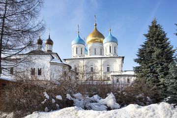 Obraz premium Spaso-Preobrazhensky Cathedral in Novospassky monastery